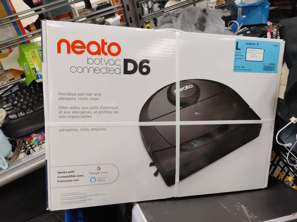 Neato Robotics D6 Connected Laser Guided Robot Vacuum New